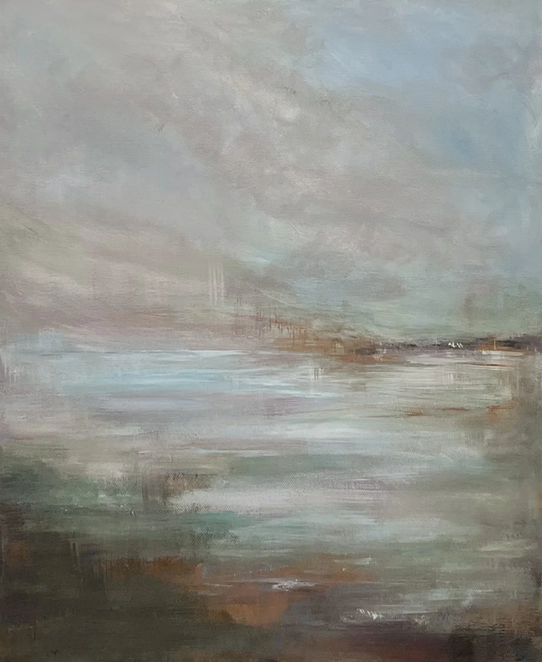 Akrylmålning Silverglitter av Matilda Wadenbäck