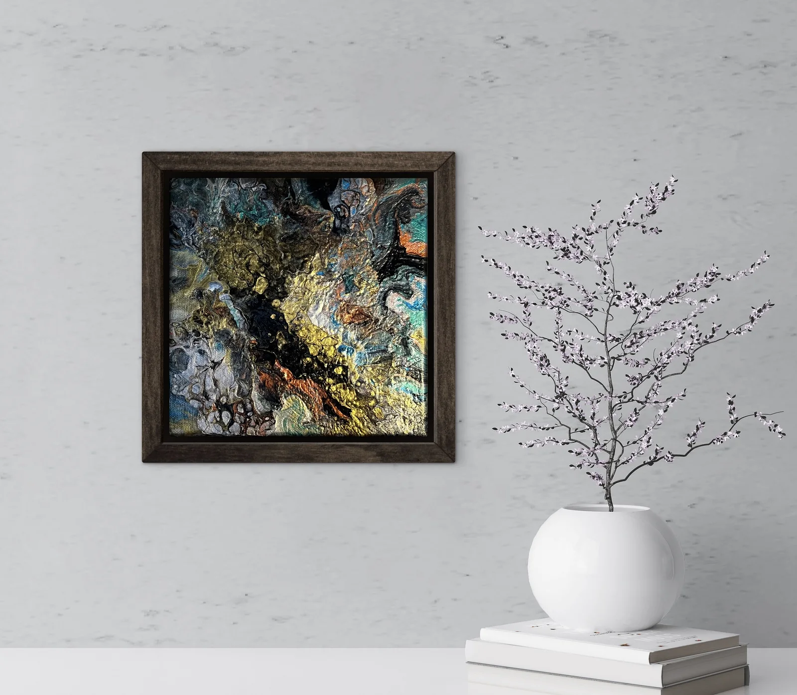 Akrylmålning Inre ljus av Helena Rystedt