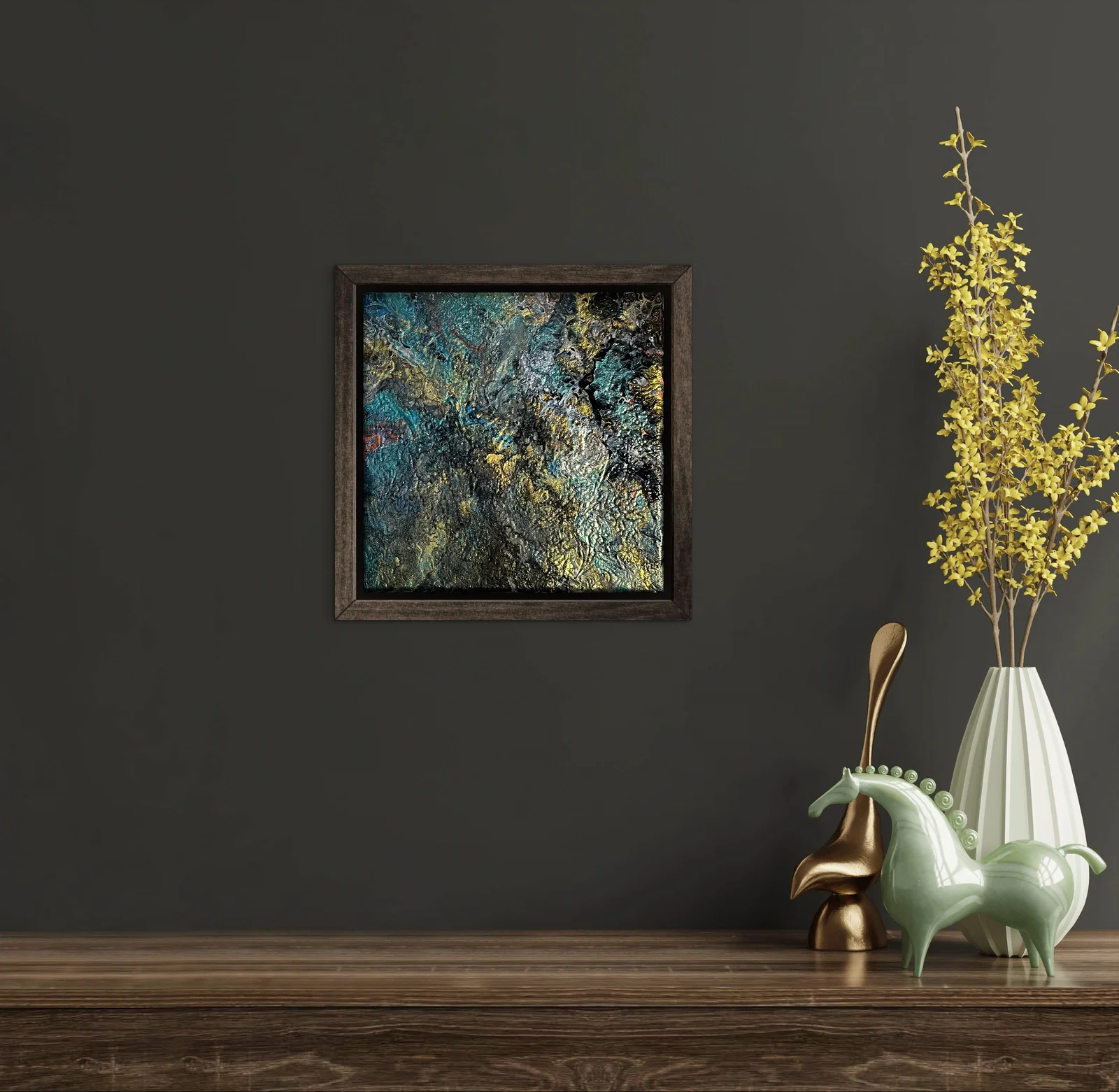 Akrylmålning Närvaro av Helena Rystedt