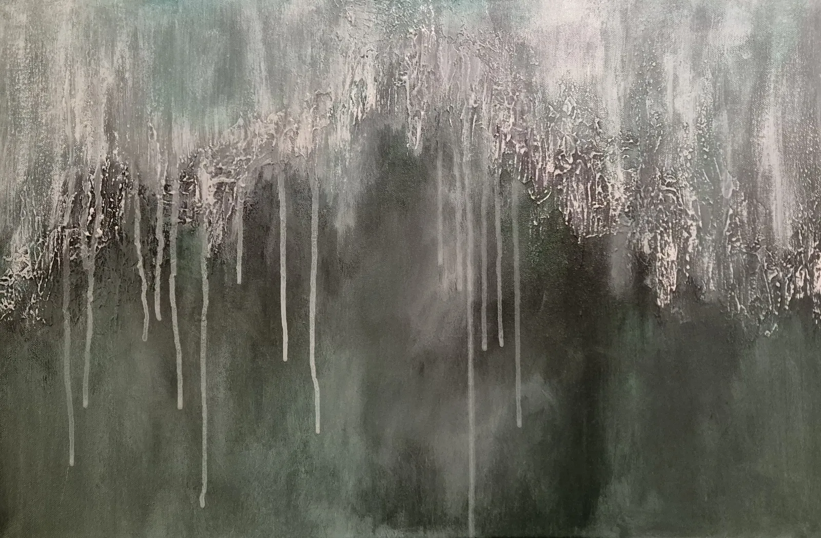 Akrylmålning Aftermath, ur serien "What remains" av WITHIN