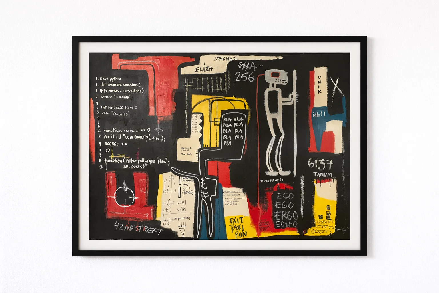 Akrylmålning Travis | Humans av Mio Oscarsson