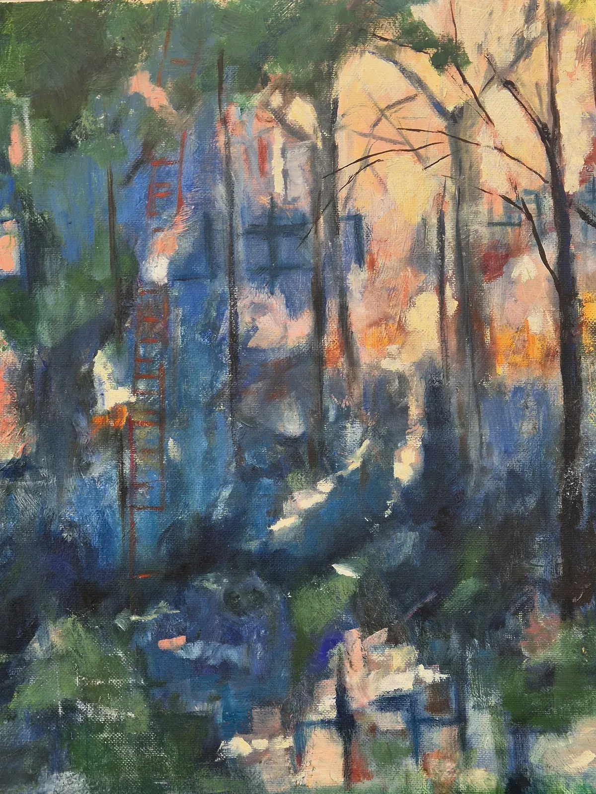 Oljemålning Skymningsljus av Kerstin Rydman