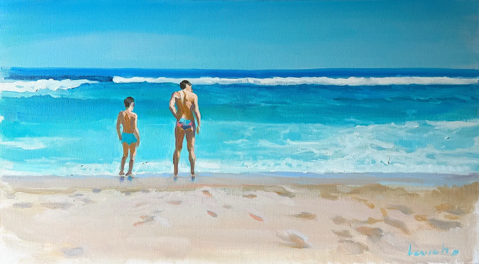 Oljemålning Horizon Line – VI av Alexander Levich