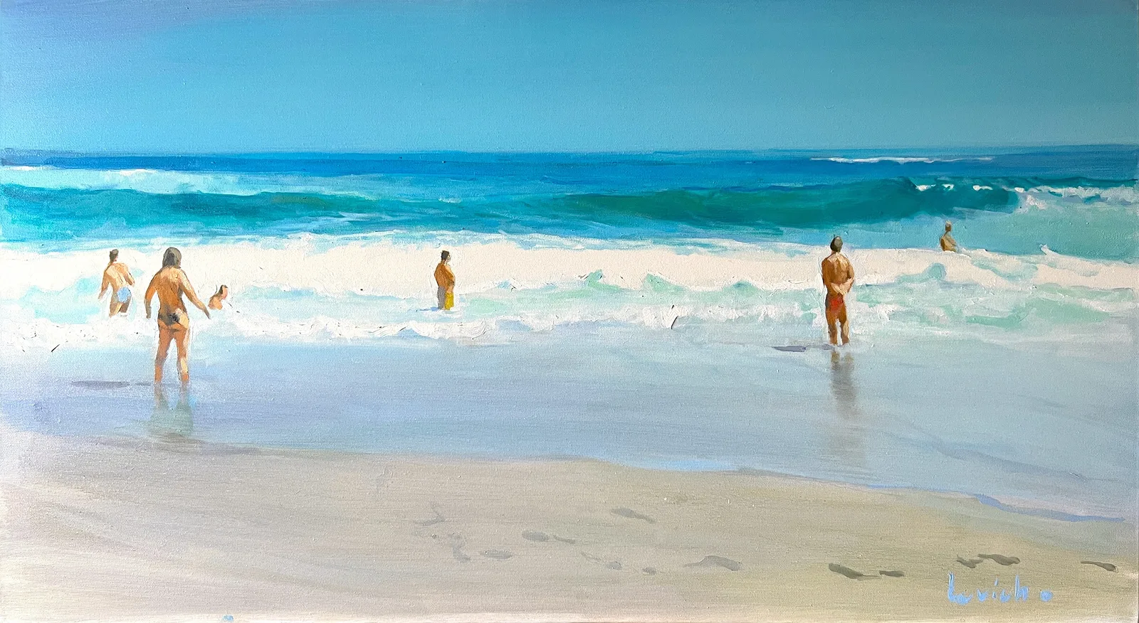 Oljemålning Horizon Line – II av Alexander Levich