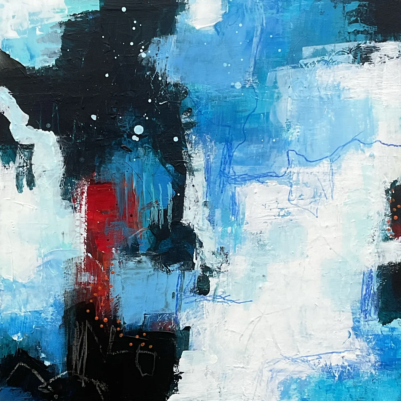 Abstrakt I av Anna Sundkvist / @veras_akvareller
