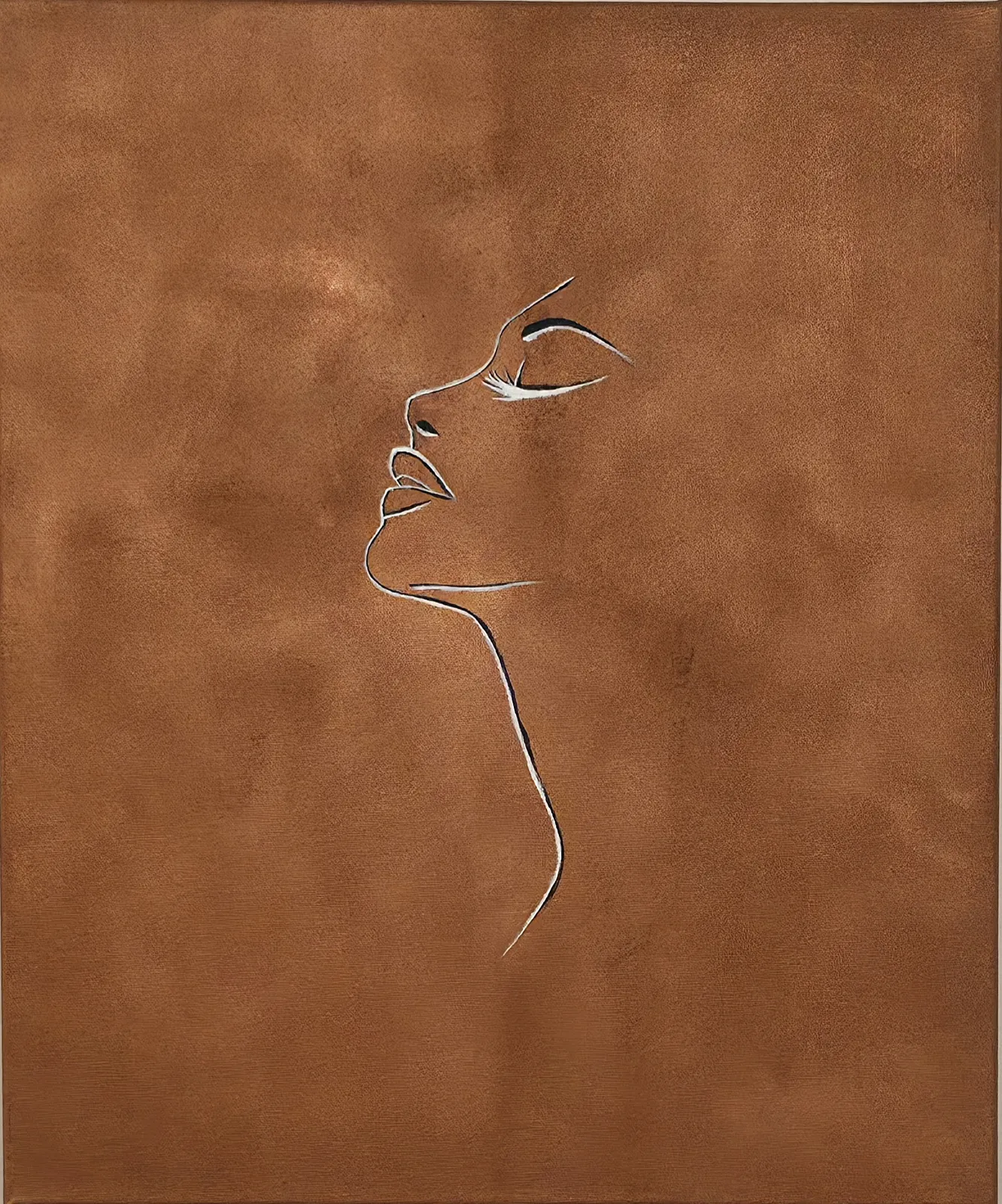 Akrylmålning The Silence av Alexandra Hofve