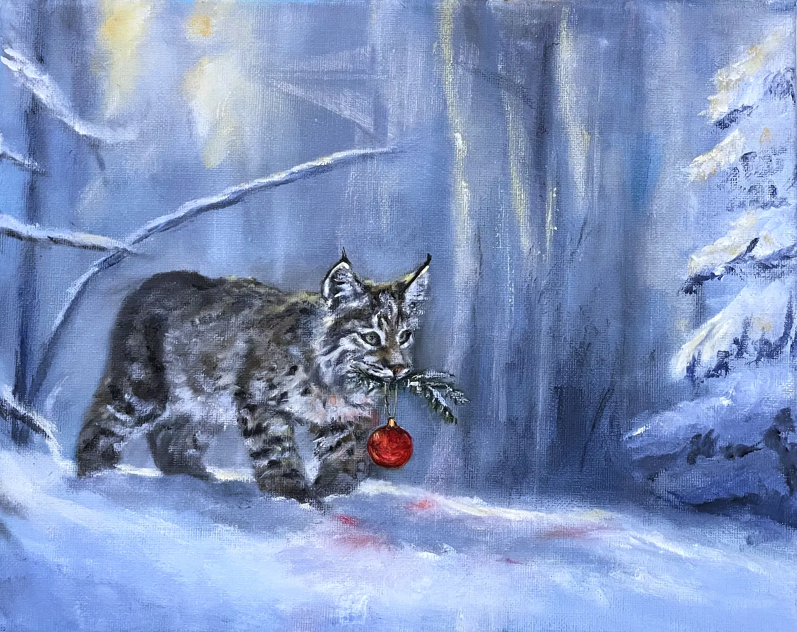 Oljemålning Tjuven av Lizette Wedin