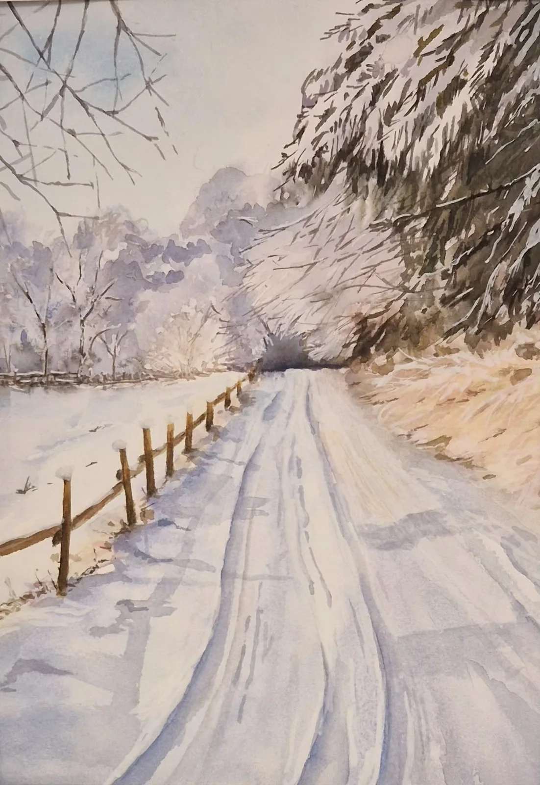 Akvarell av Anna-Maria Esback