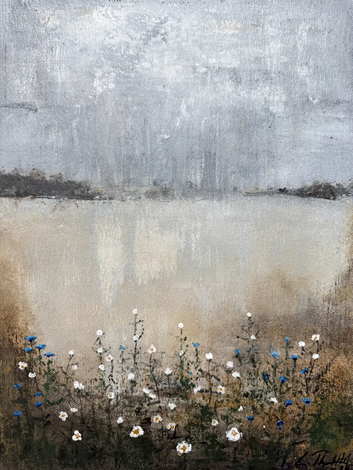 Akrylmålning Gråväder av C. T. Hoffmann