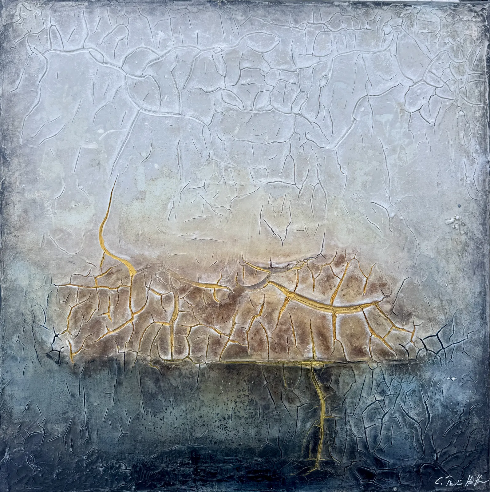 Akrylmålning Under ytan av C. T. Hoffmann