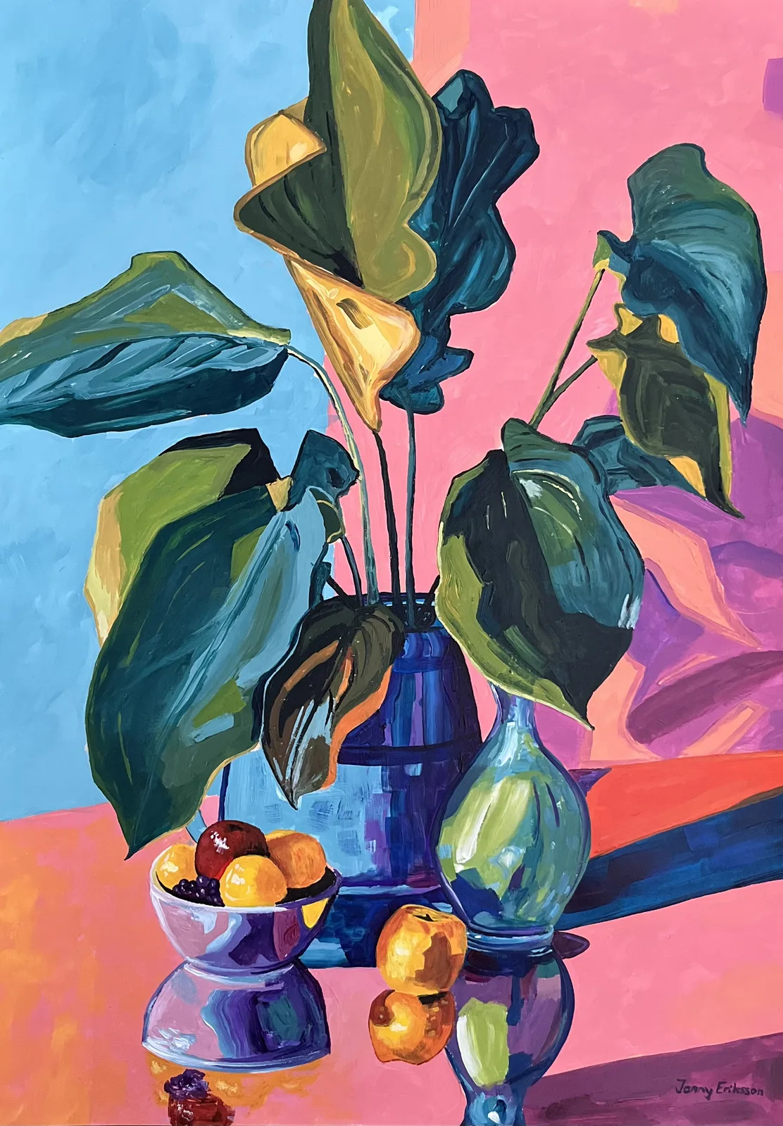 Akrylmålning Kungsholmen av Jonny Eriksson