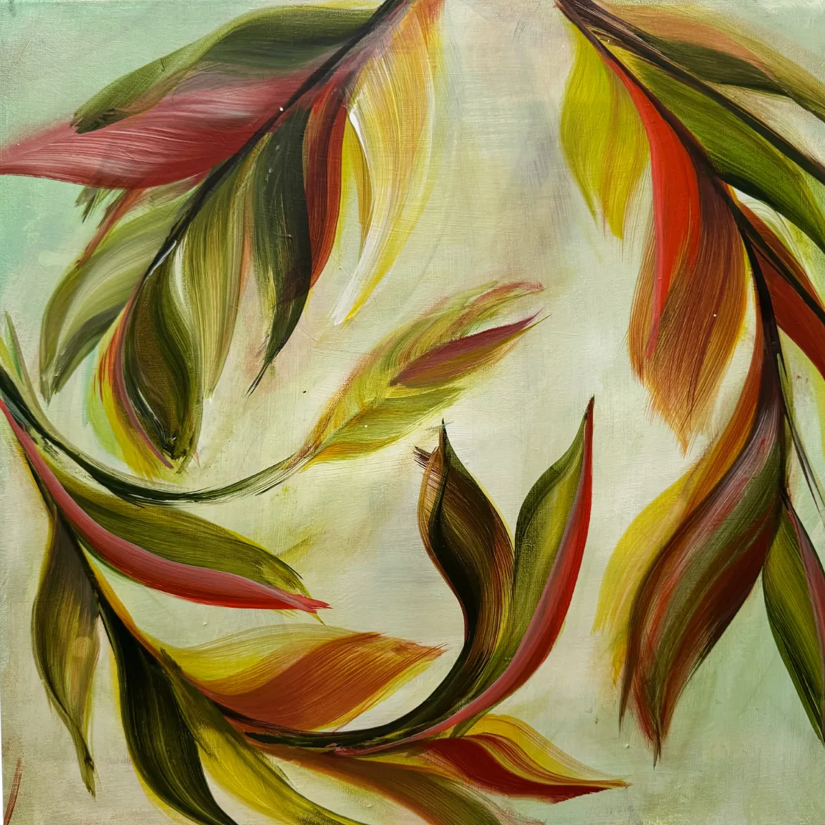 Akrylmålning Autumn av Jenny Vessgård