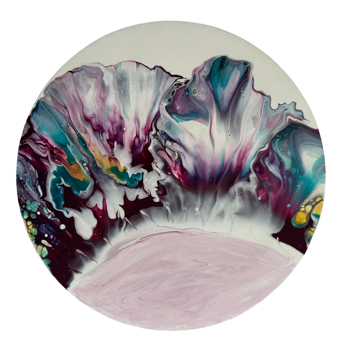 Akrylmålning Layered flow av Jenny Vessgård