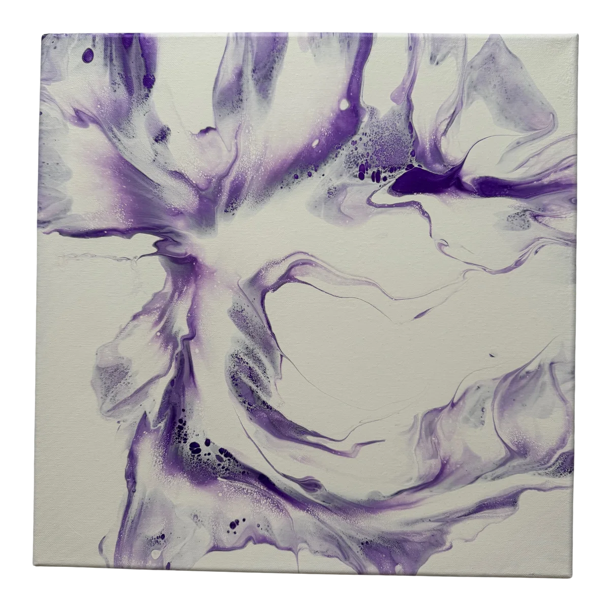 Akrylmålning Soft violet flow av Jenny Vessgård