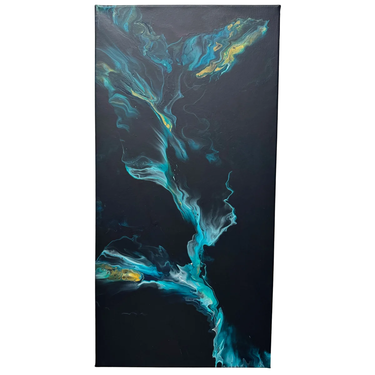 Akrylmålning Carried by flow av Jenny Vessgård