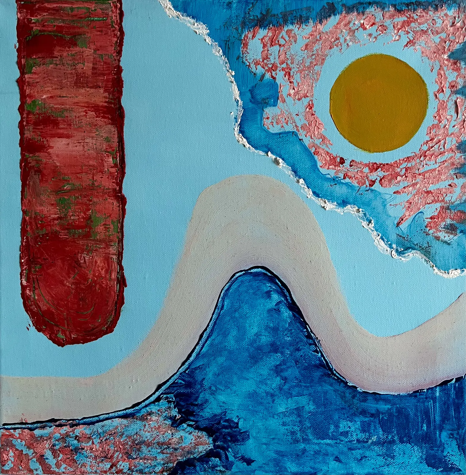 Akrylmålning Kullen av Vilja H