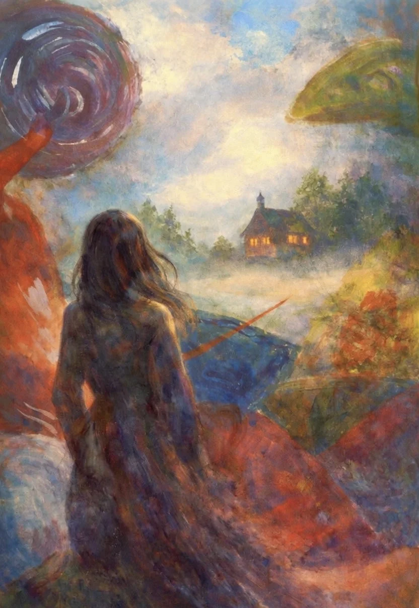 Akrylmålning Fantasi av Marie Jahnke