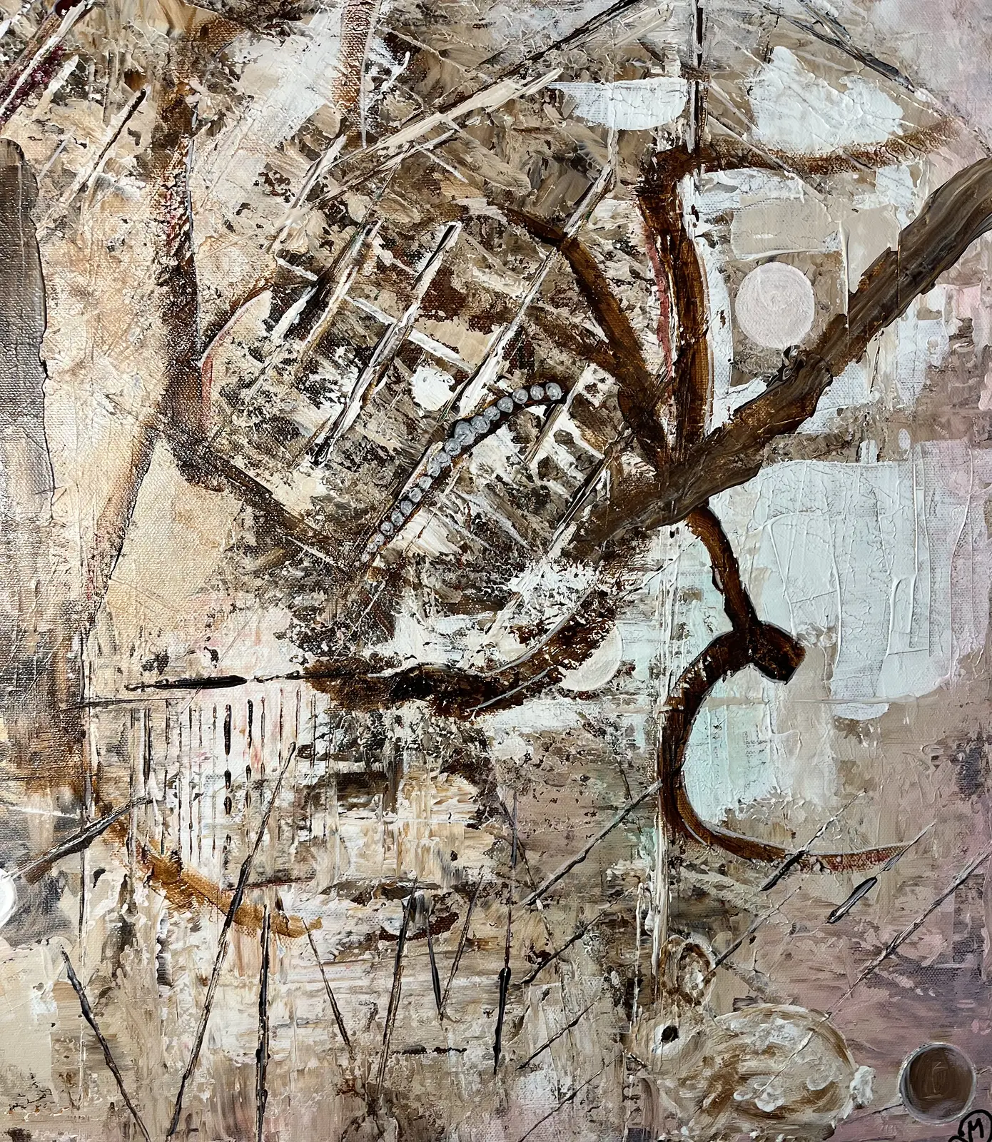 Akrylmålning Vivvi av Marie Duclos