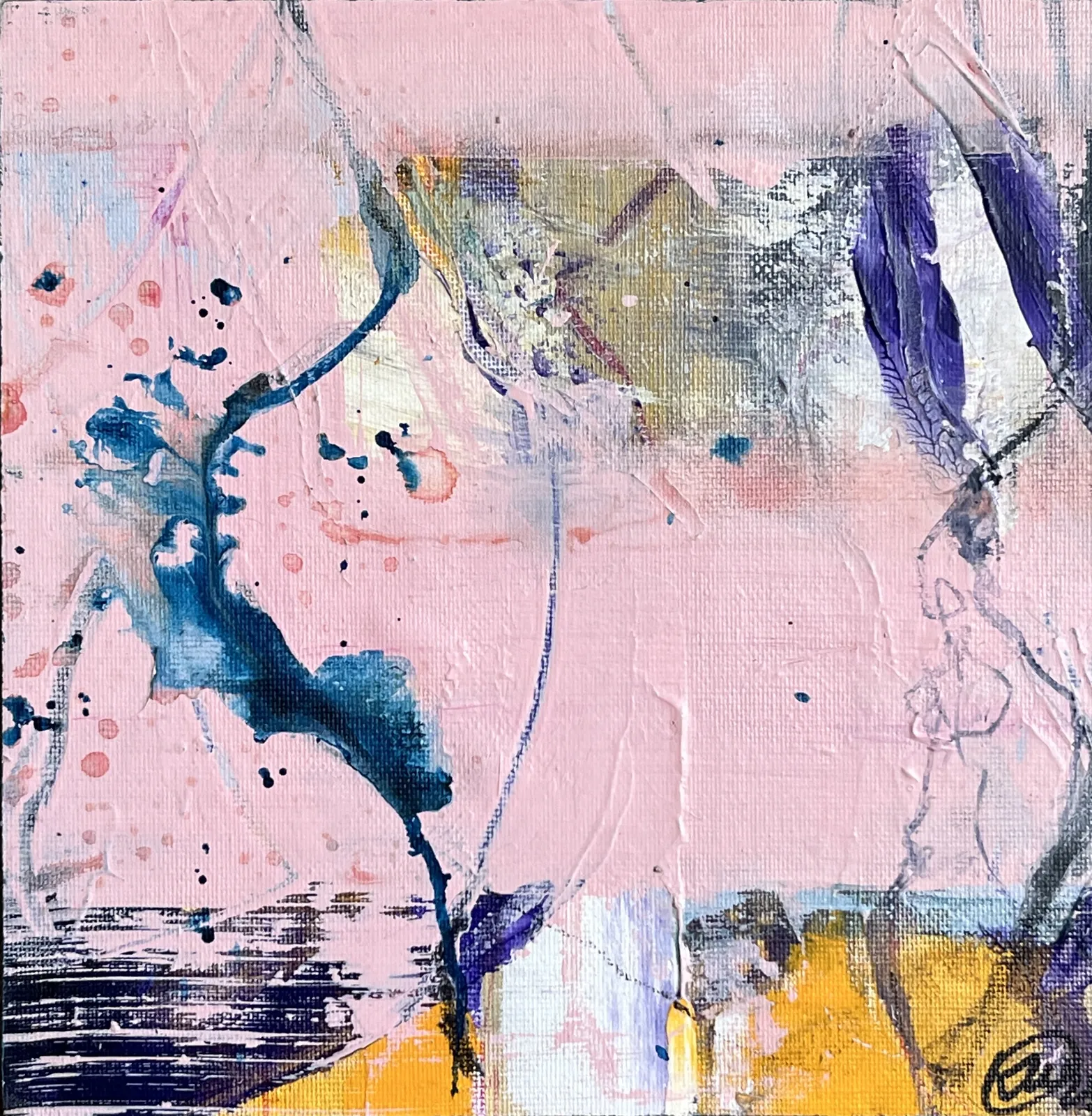 Akrylmålning Jag dansar av Katarina Wetter-Edman