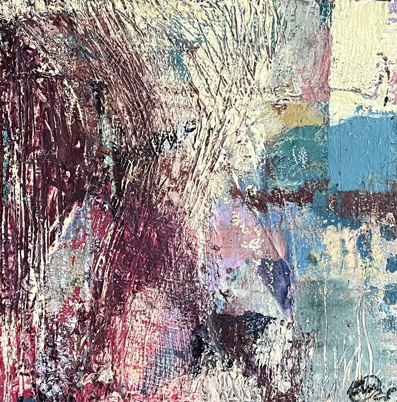 Oljemålning Den hemliga trädgården 3 av Katarina Wetter-Edman