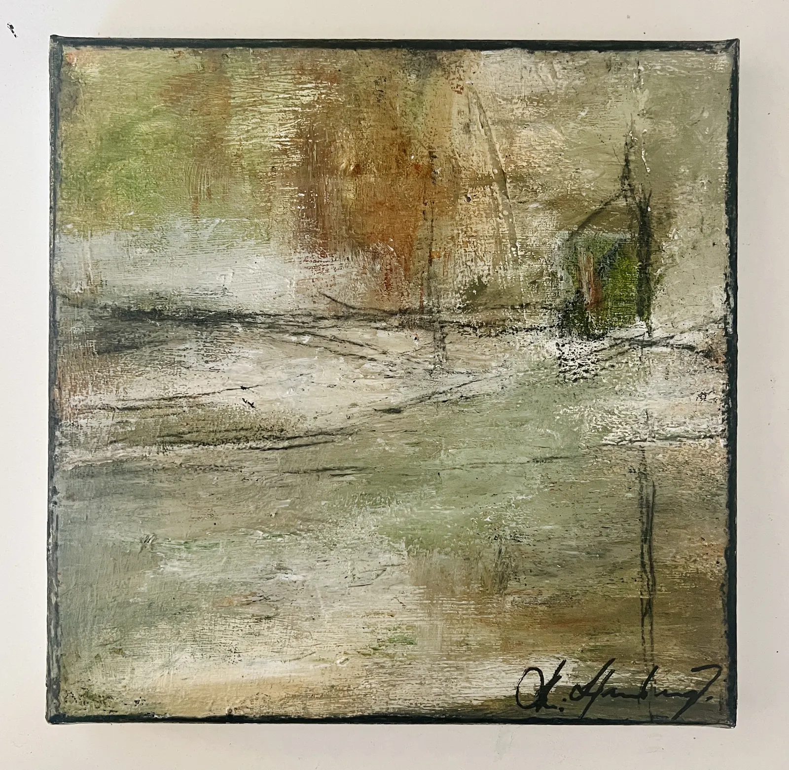 Akrylmålning På Kullen av Maria Hamberg