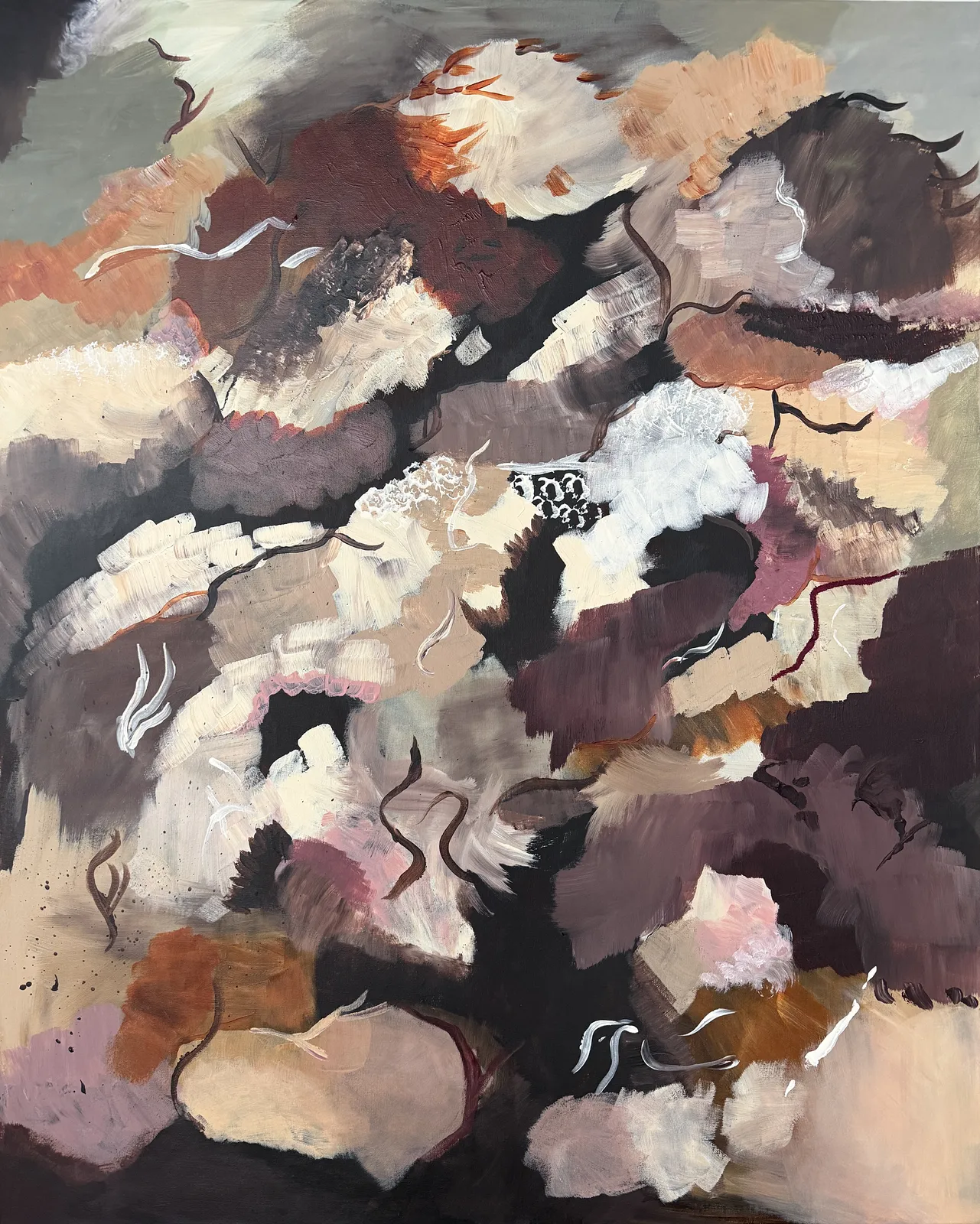 Akrylmålning Allt har sin tid av Linda Thörnblom