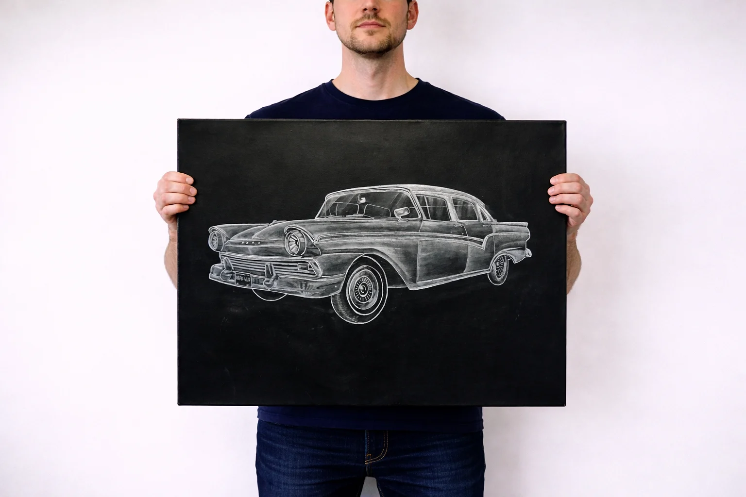 Akrylmålning Car av Alex Colard