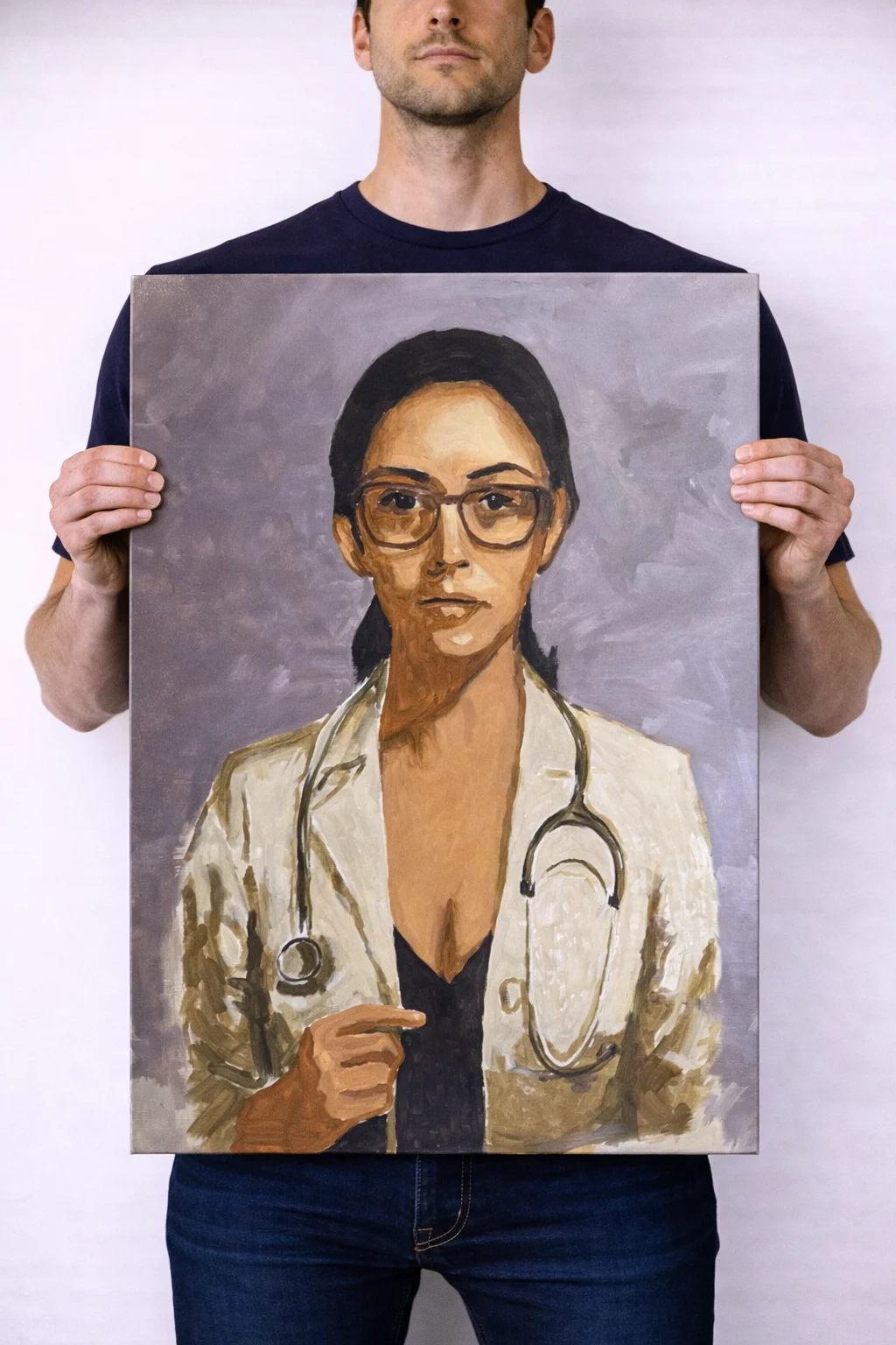 Akrylmålning Girl2 av Alex Colard