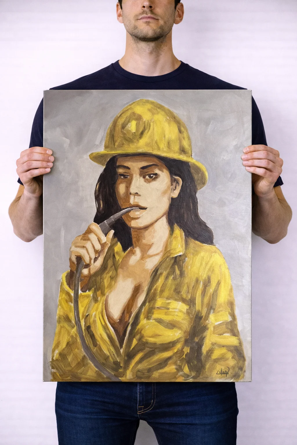 Oljemålning Girl3 av Alex Colard