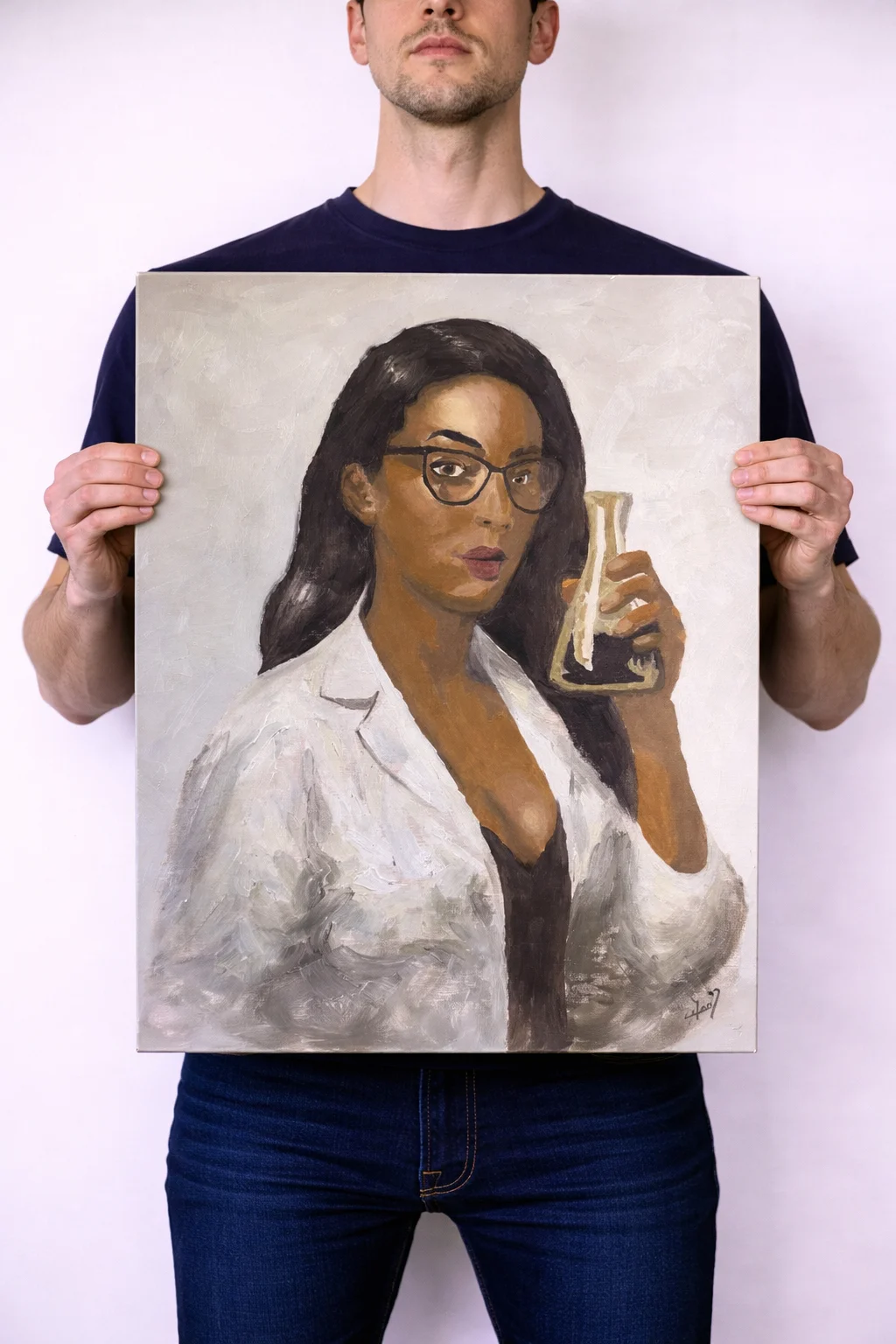 Oljemålning Girl4 av Alex Colard