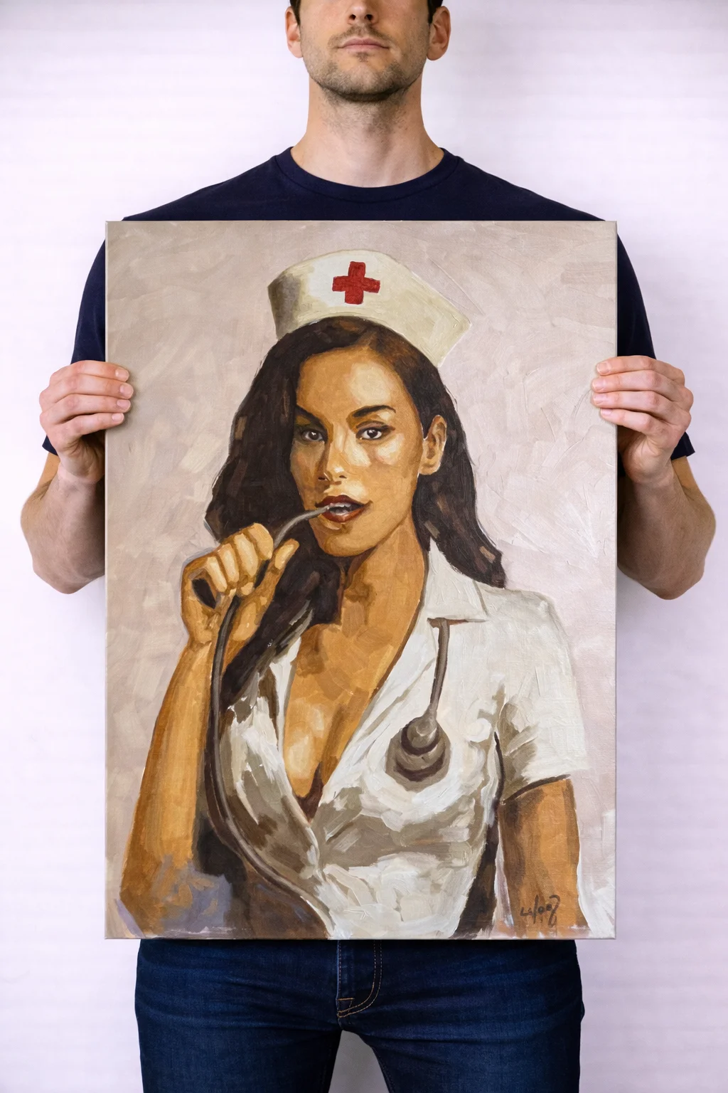 Oljemålning Girl5 av Alex Colard