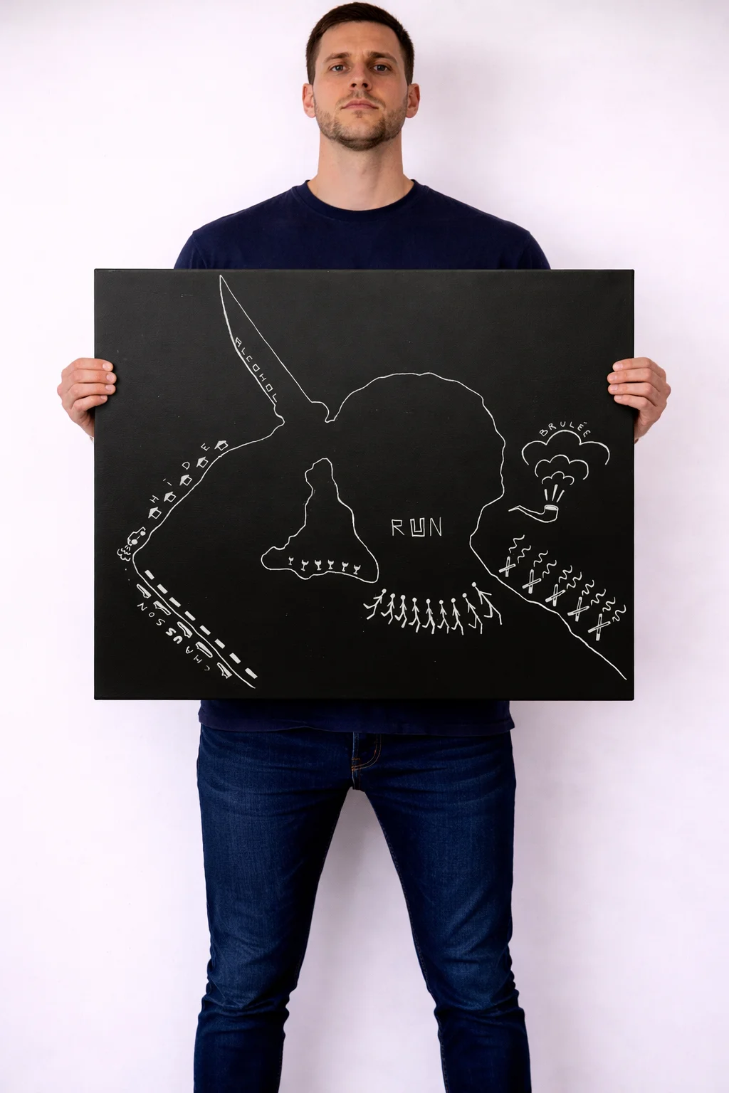 Akrylmålning Mom av Alex Colard