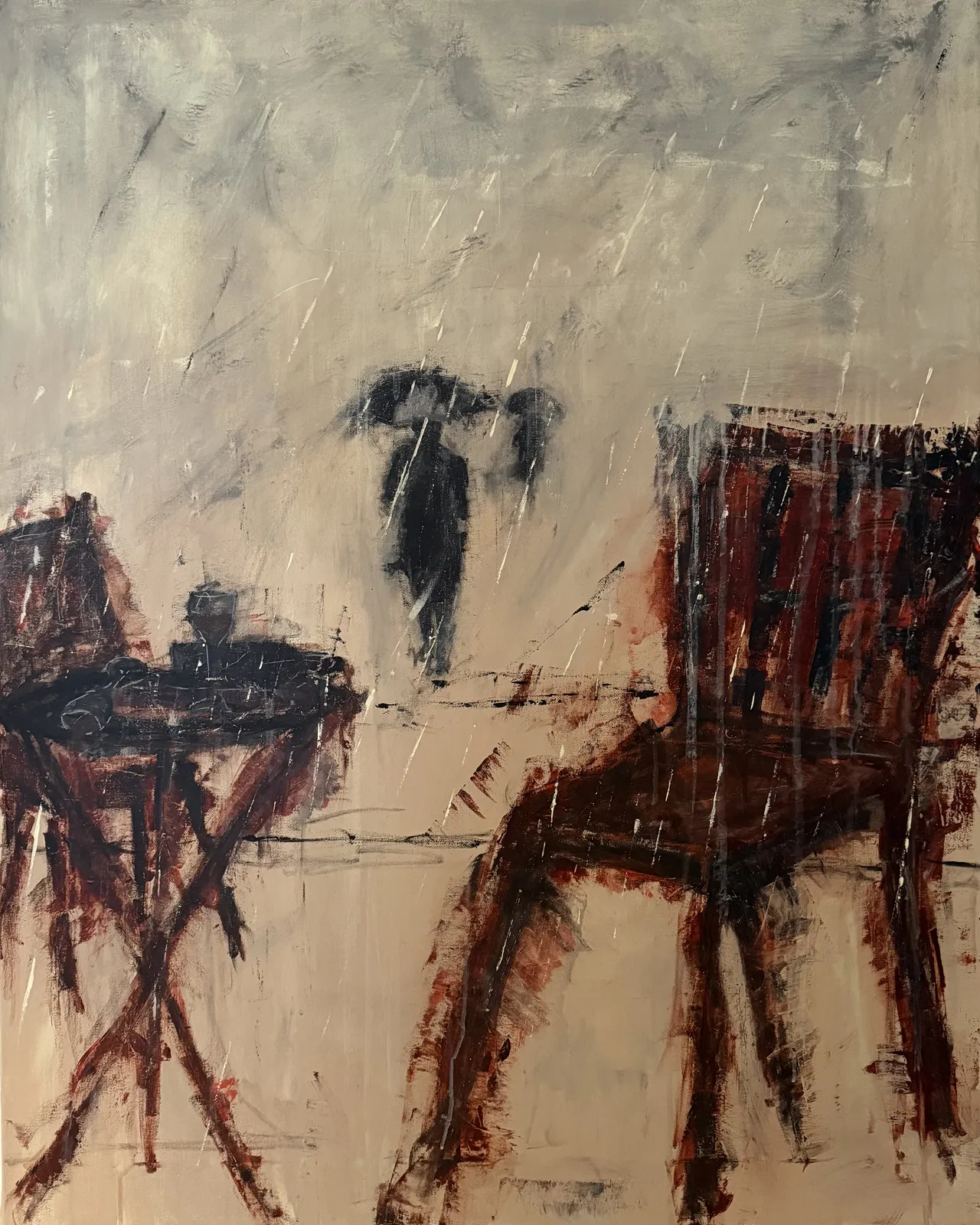 Akrylmålning Walk away av Peter Frejeberg