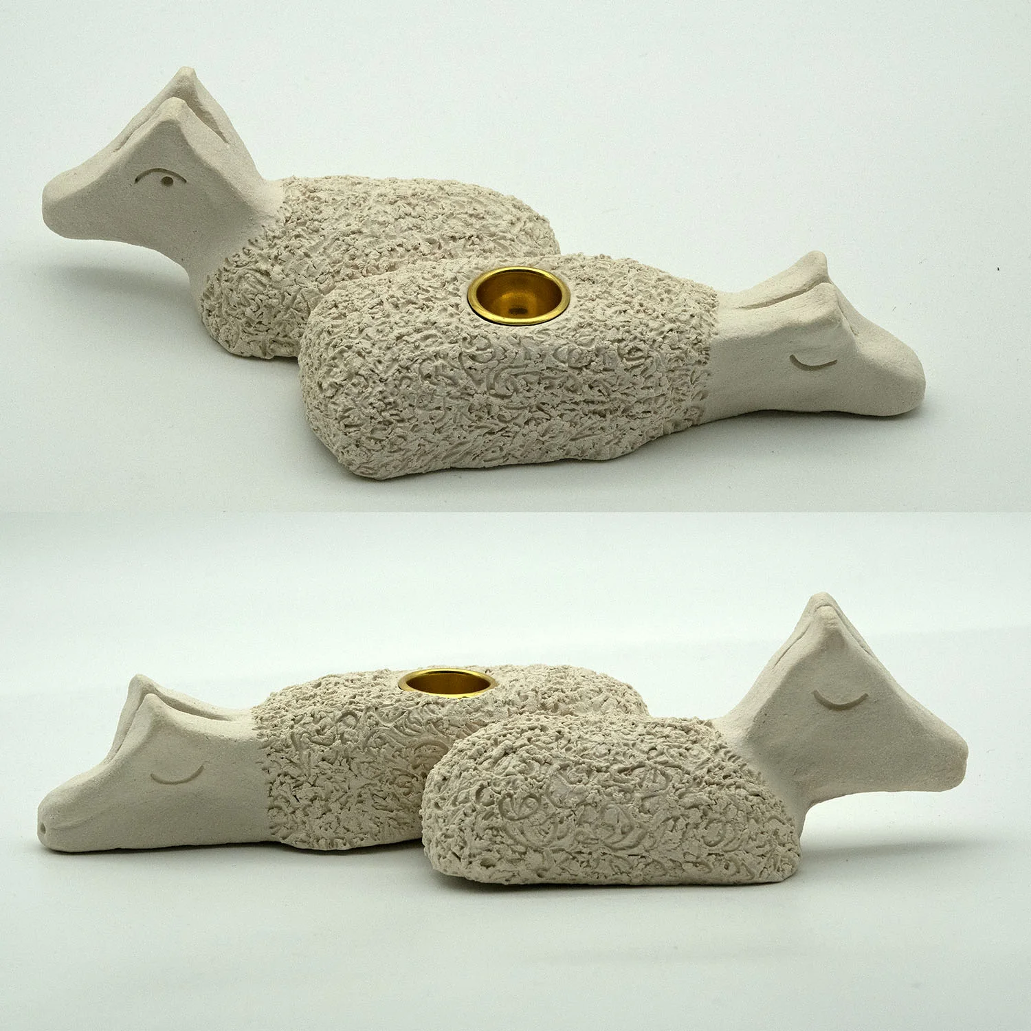 Skulptur Vilodjur (nummer 21) "Ljusstake med eldvakt". av Daniel Holking