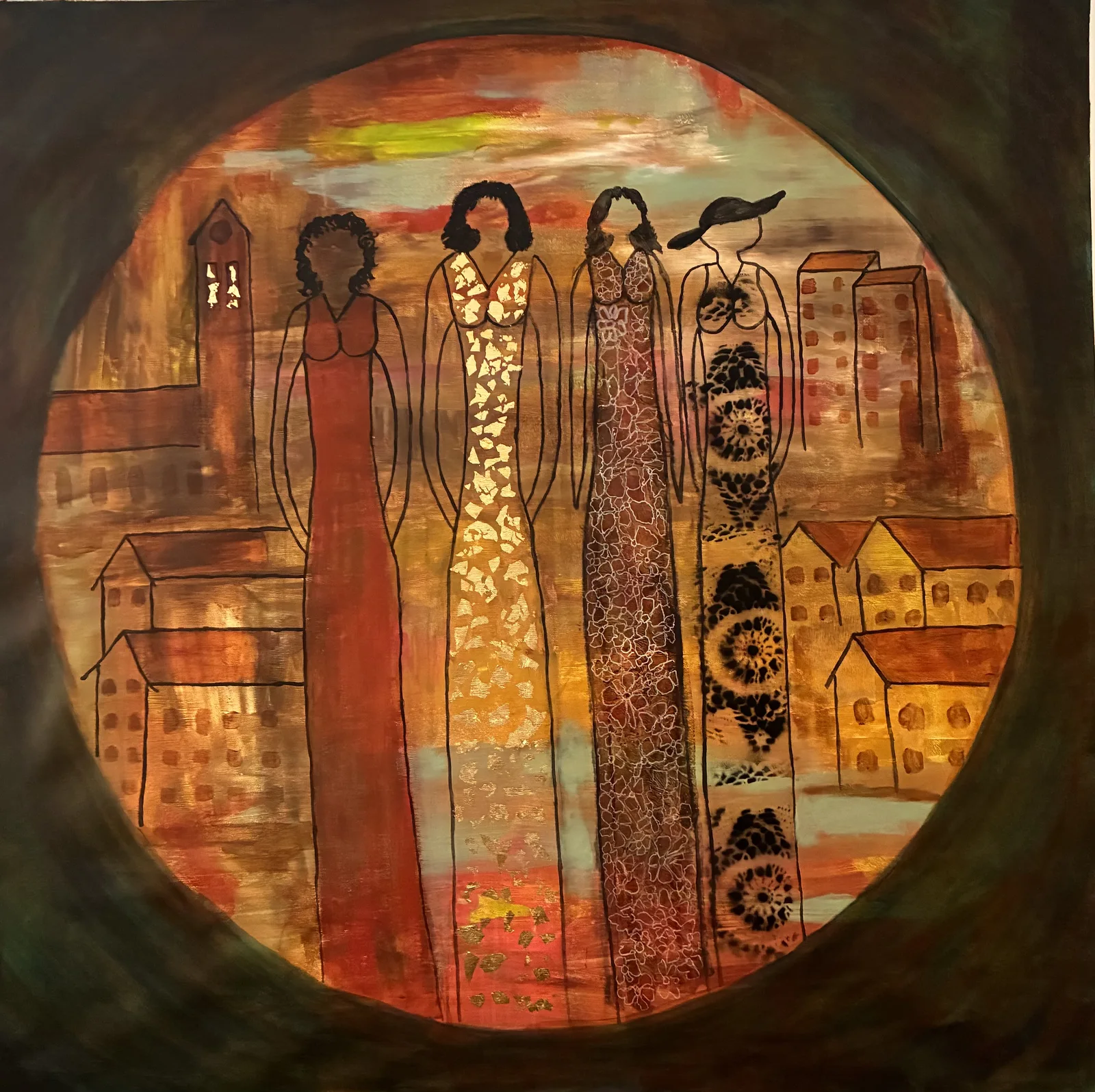 Akrylmålning Förväntan av Petra Nord