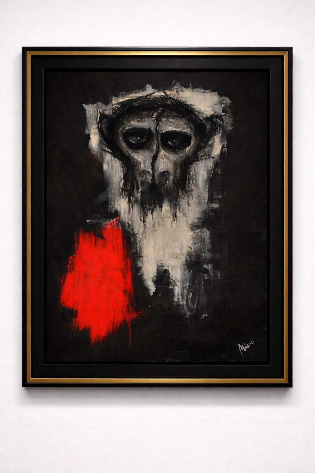 Akrylmålning Primate av Mio Oscarsson