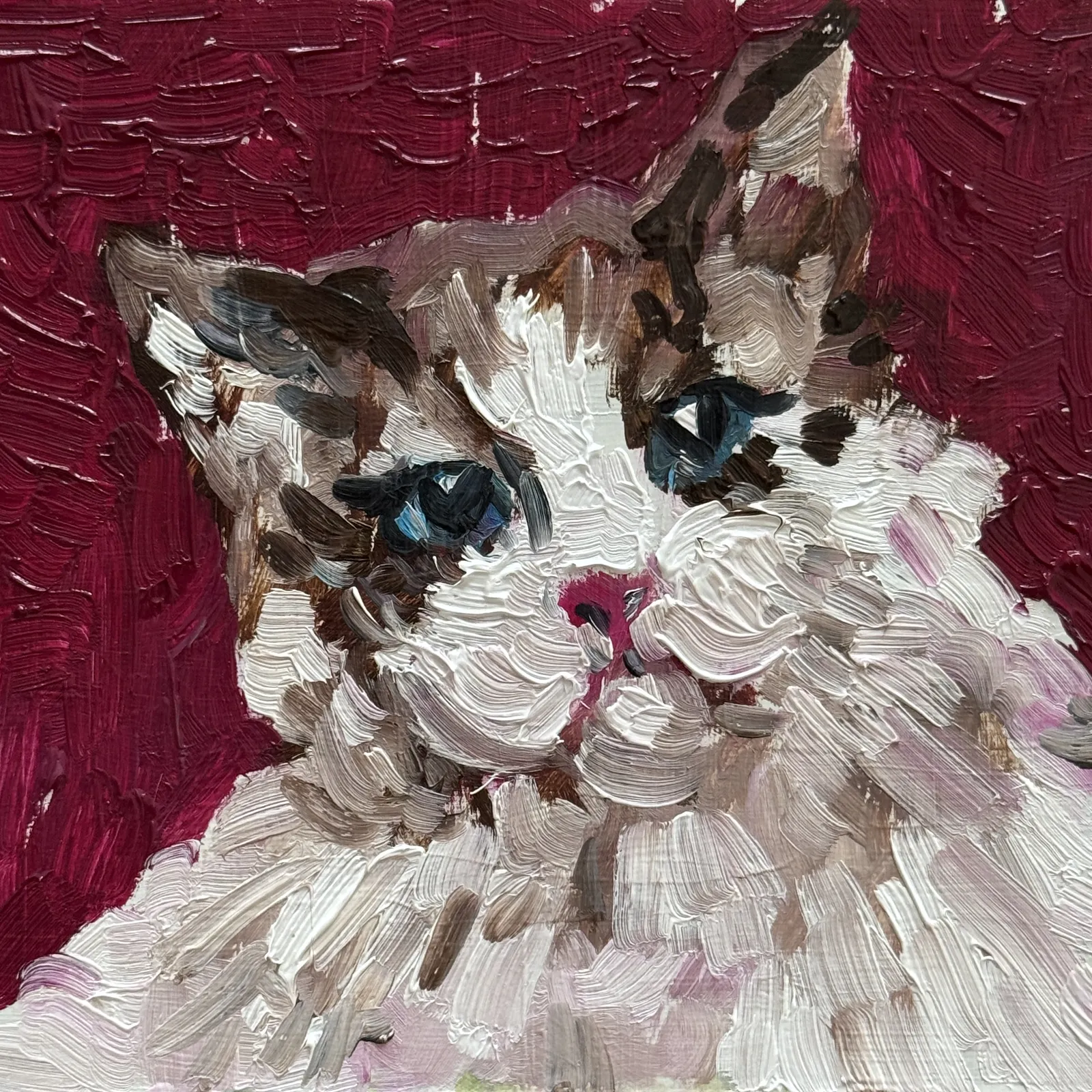 Oljemålning Katten av Ekaterina Dutkevich