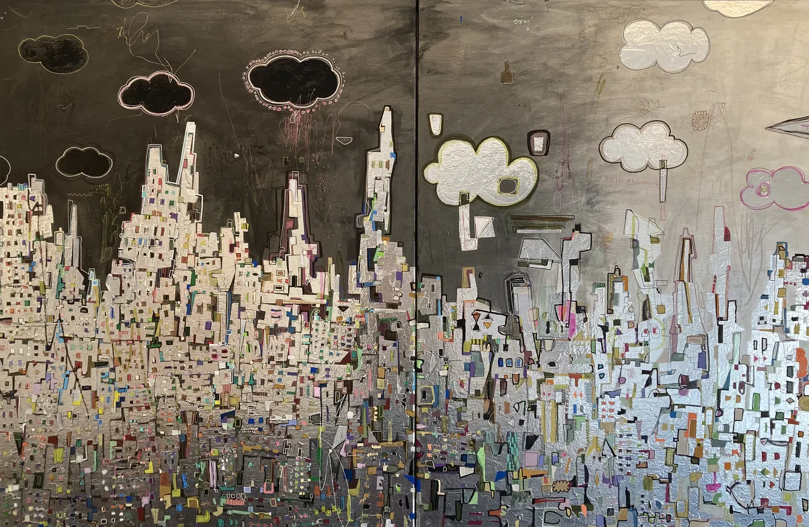 SOMEWHERE NOWHERE DIPTYCH av Zarah Flesser