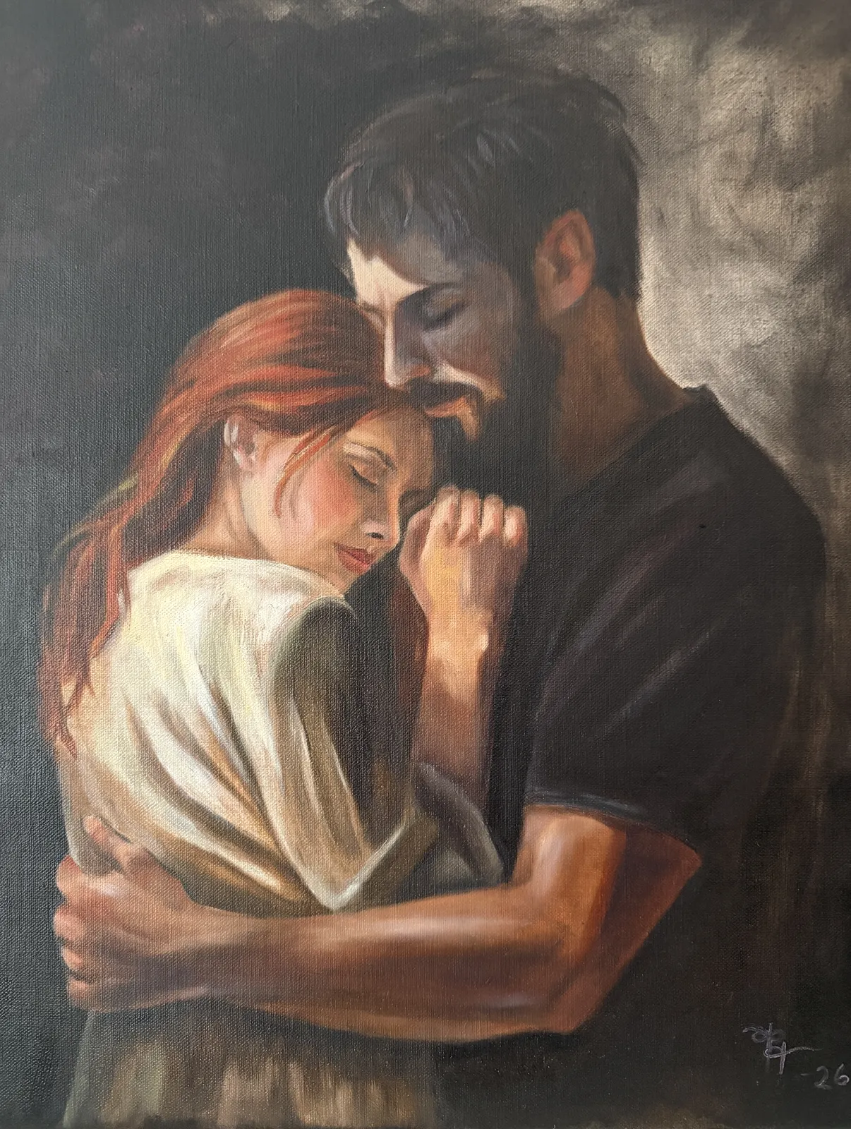 Oljemålning Efter av Tuija Tudor