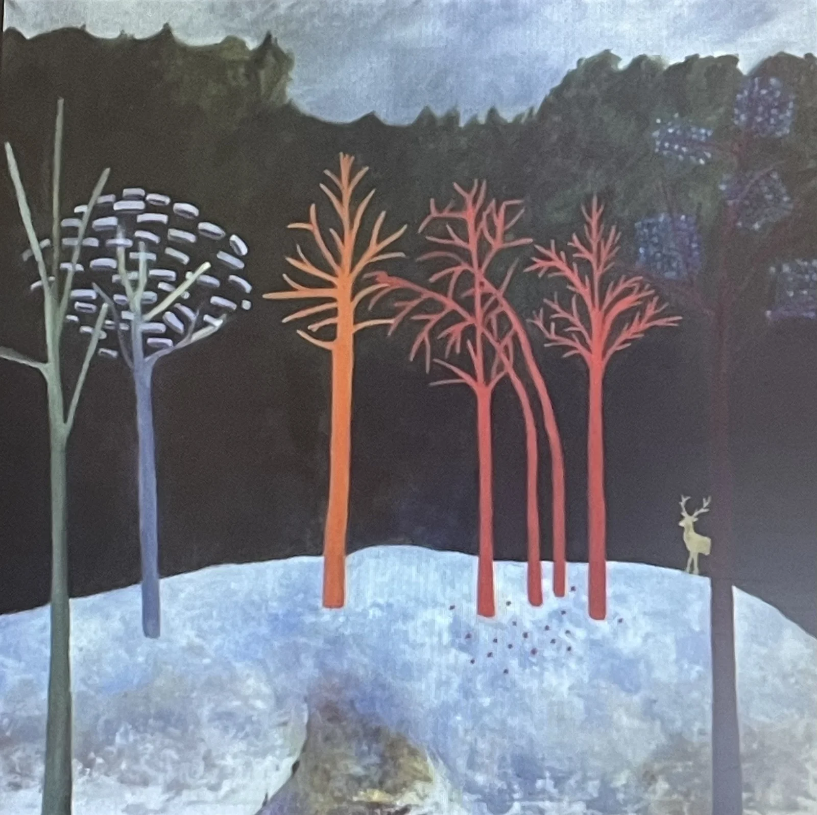 Oljemålning Guldhjorten av Ewa Öhlund