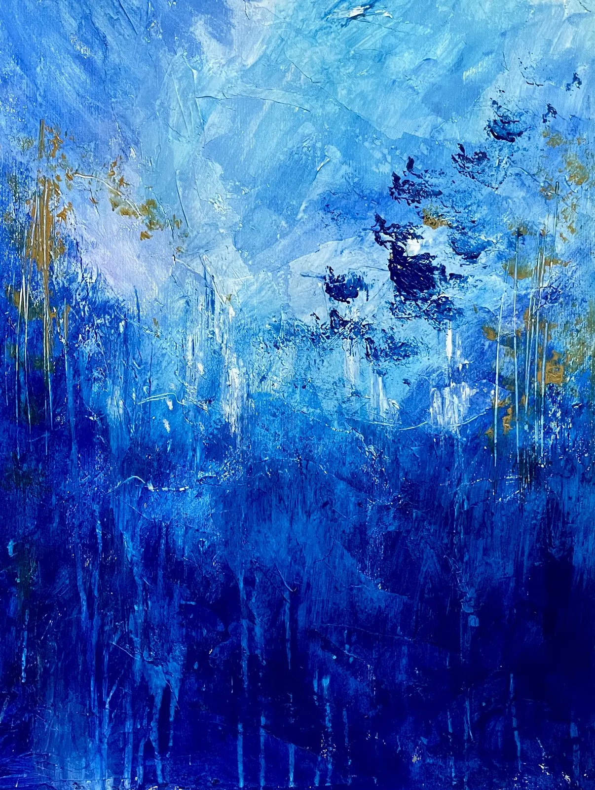 Akrylmålning Blue sky av Gunilla Tuvin