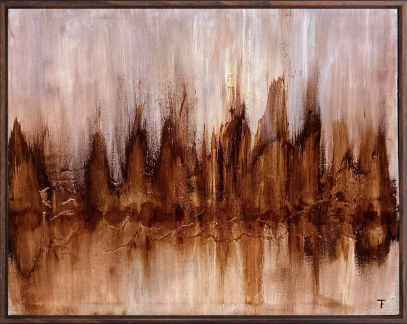 Akrylmålning Reflections av Tina Fornbrandt