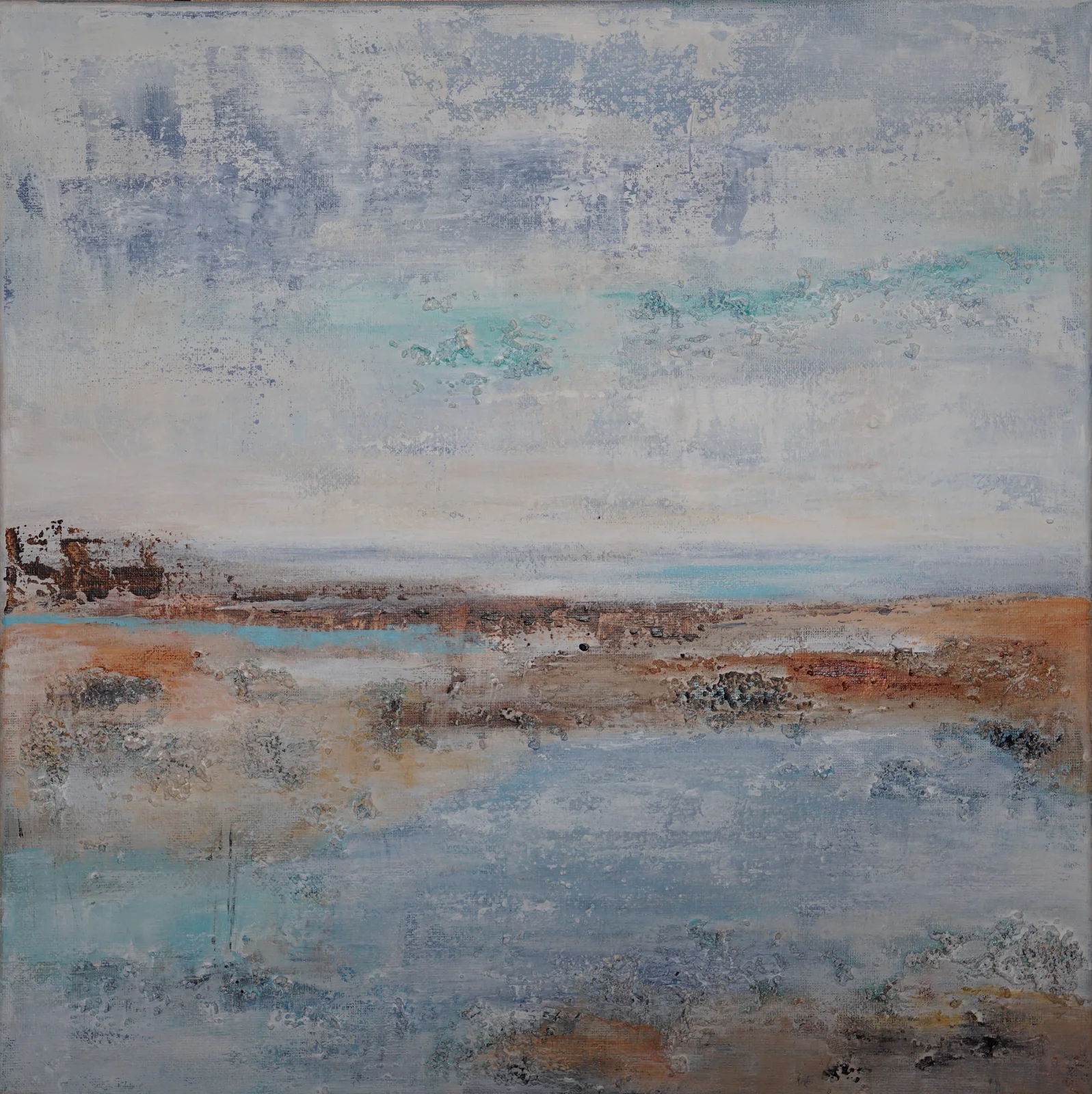 Akrylmålning Sandkorn av Gill Belander