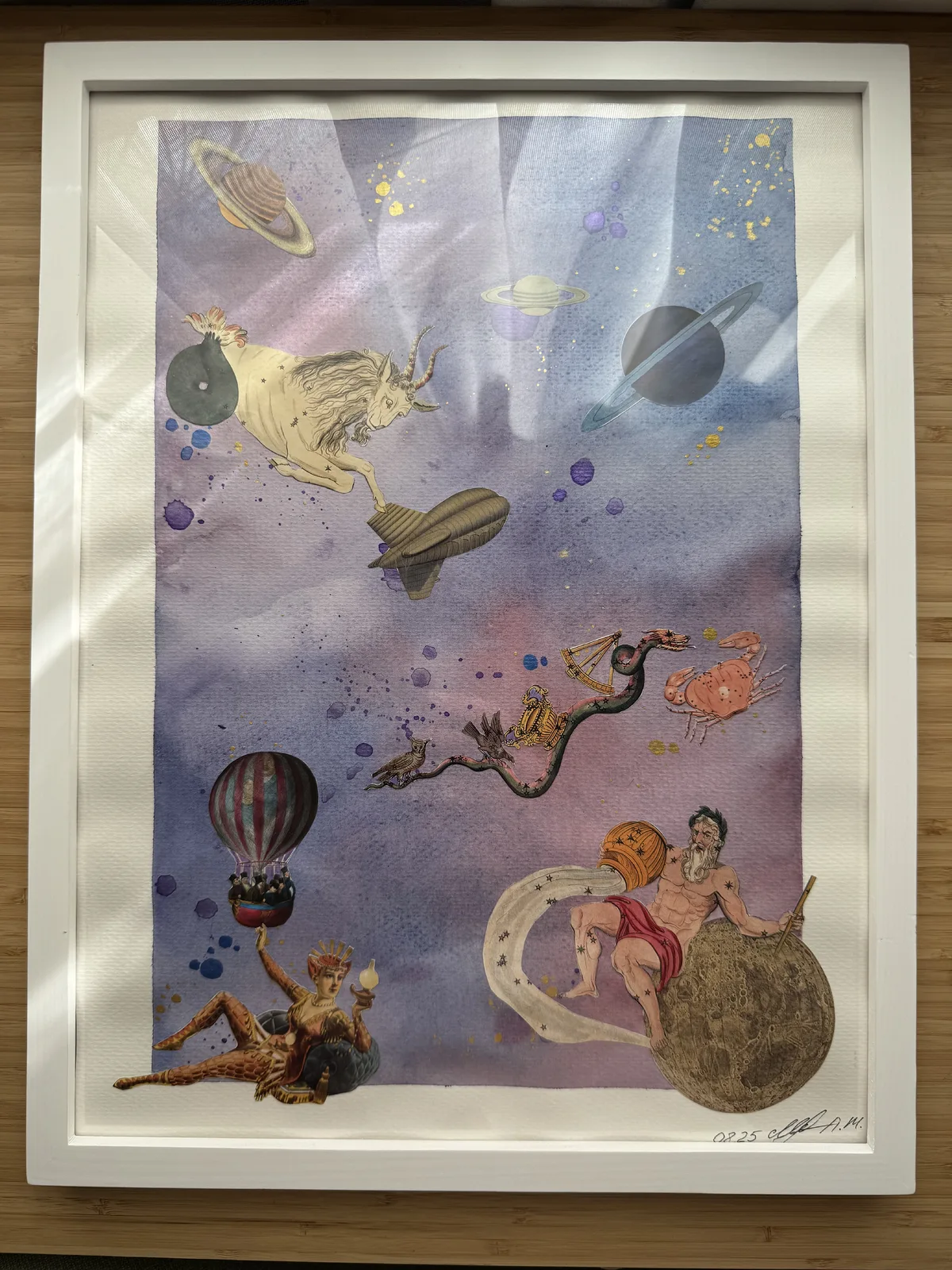 Akvarell Another world av Anastasiia Maistrenko
