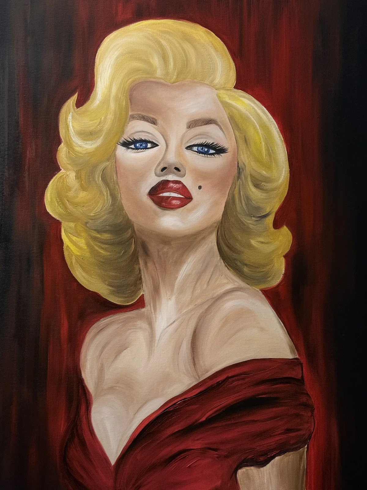 Oljemålning Merlin av Sara Askelund