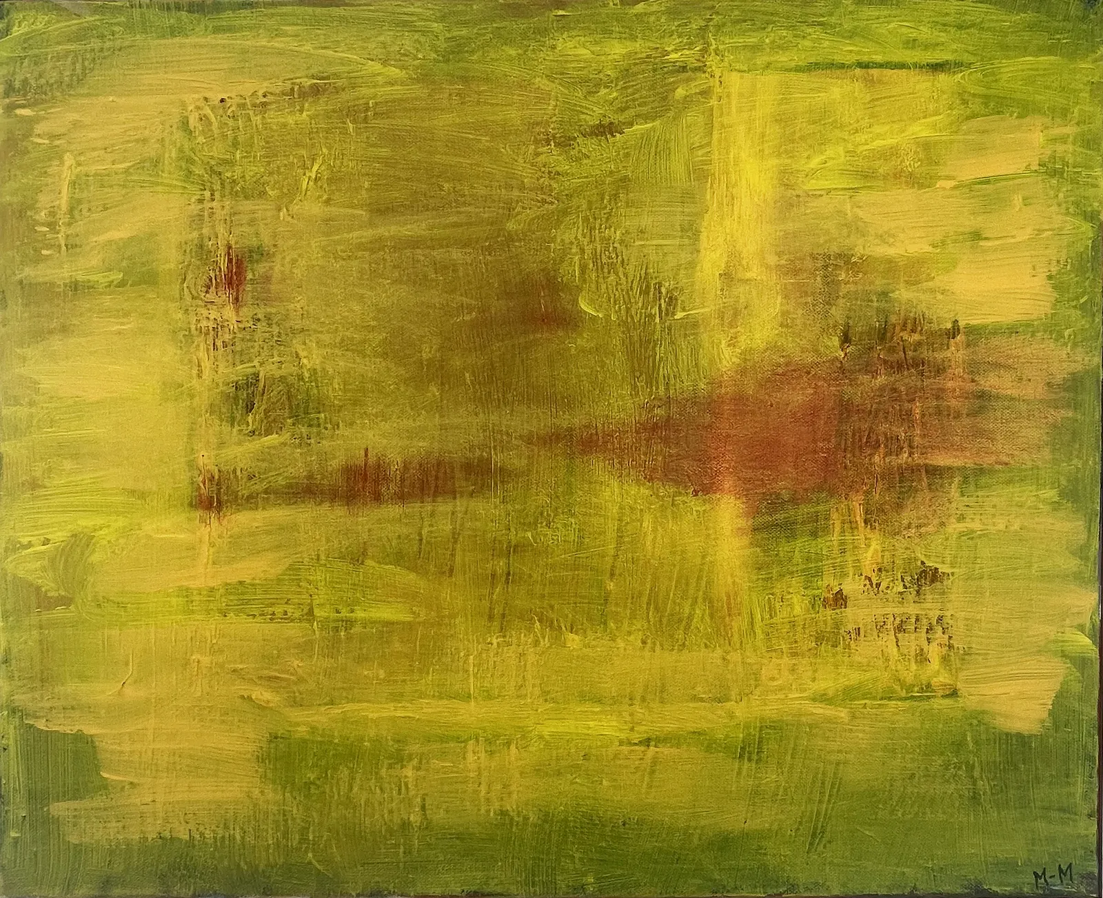 Akrylmålning Solraps av Mia-Maria Hedberg