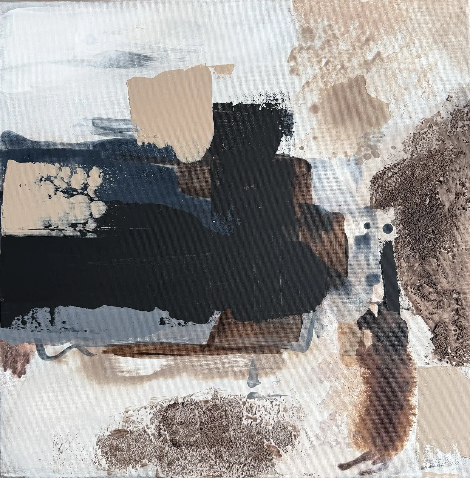 Akrylmålning Eko av blått av Linda Thörnblom