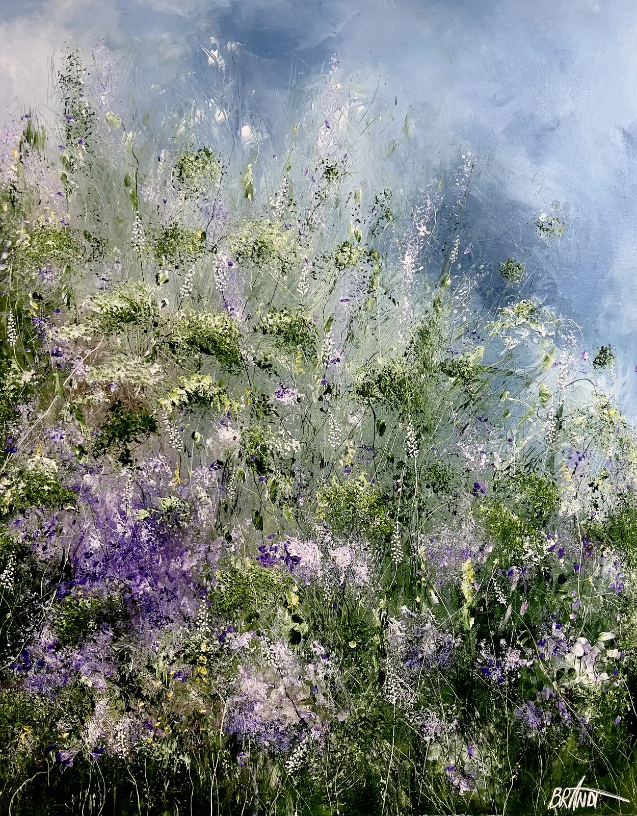 Akrylmålning GARDEN OF FERRARA av Anna Artistockholm Brandt