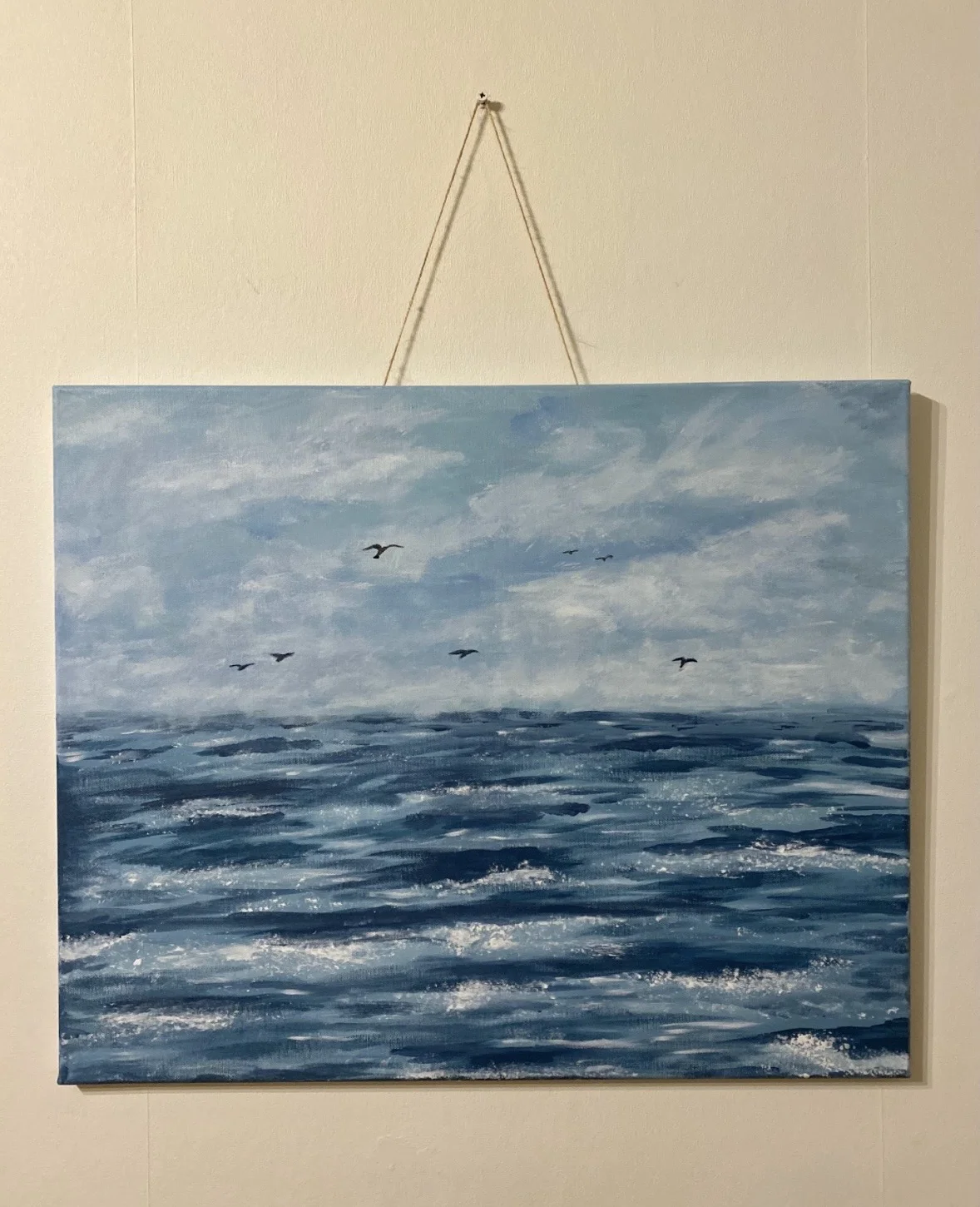 Akrylmålning Storm på ingång av Lamija Sefer