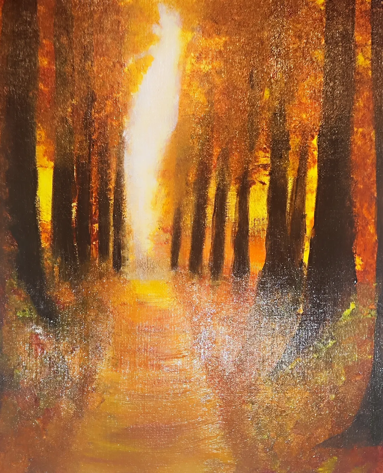Akrylmålning Autumn av Nathalie Eklund